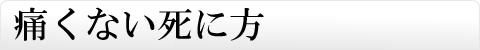 痛くない死に方