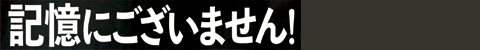 記憶にございません！