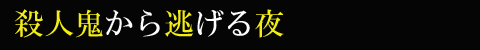 殺人鬼から逃げる夜